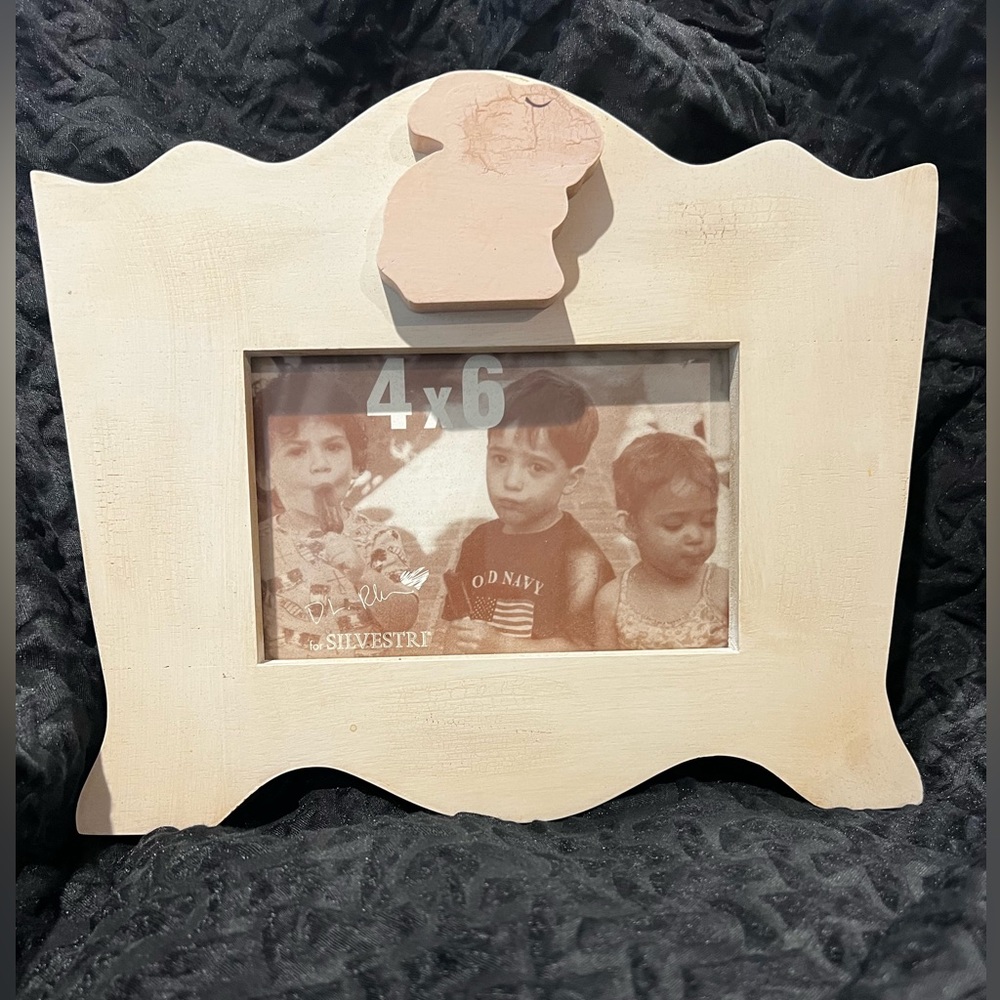 Rustic FARMHOUSE EASTER BUNNY 4x6 Photo Frame D.L.